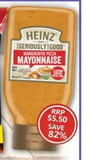 NQR Heinz Seriously Good Margherita Pizza Mayonnaise offer