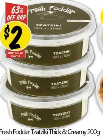 NQR Fresh Fodder Tzatziki Thick & Creamy offer