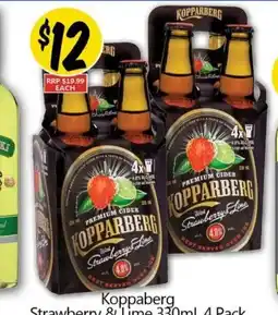 NQR Koppaberg Strawberry & Lime 330mL offer