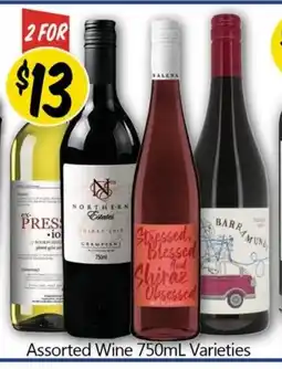 NQR Assorted Wine 750mL Varieties offer