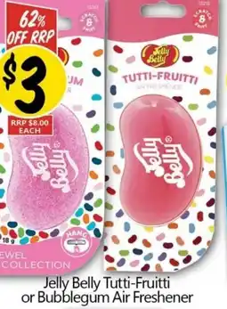 NQR Jelly Belly Tutti-Fruitti or Bubblegum Air Freshener offer