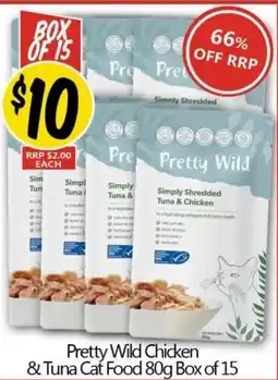 NQR Pretty Wild Chicken & Tuna Cat Food 80g offer