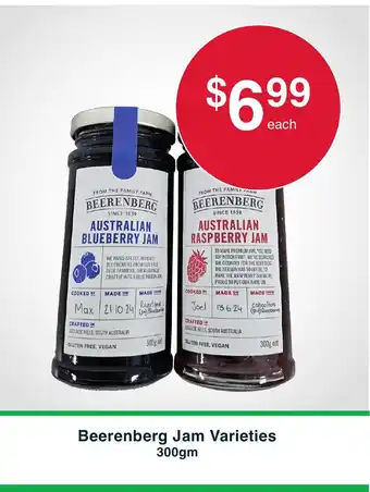 Australian Butchers Beerenberg Jam Varieties offer