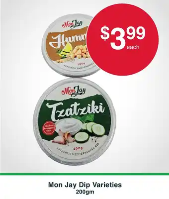 Australian Butchers Mon Jay Dip Varieties offer