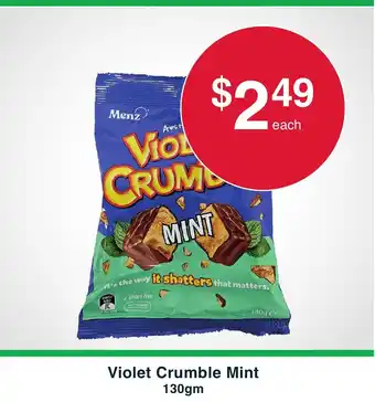 Australian Butchers Violet Crumble Mint offer