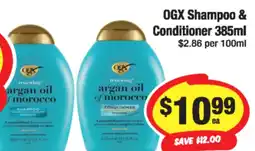 CORNETTS OGX Shampoo & Conditioner offer