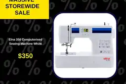 Spotlight Elna 350 Computerised Sewing Machine White offer