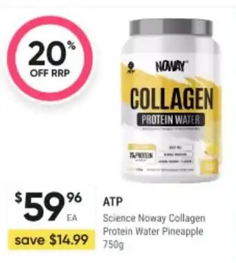 Healthy Life ATP Science Noway Collagen Protein Water Pineapple offer