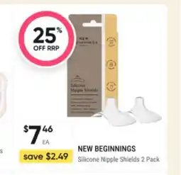 Healthy Life New Beginnings Silicone Nipple Shields 2 Pack offer