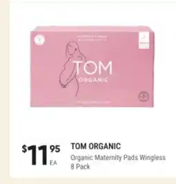 Healthy Life Tom Organic Organic Maternity Pads Wingless 8 Pack offer