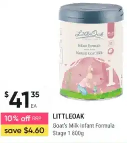 Healthy Life Littleoak  Goat's Milk Infant Formula Stage 1 offer