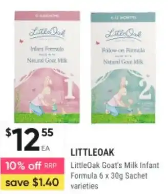 Healthy Life LittleOak Goat's Milk Infant Formula offer