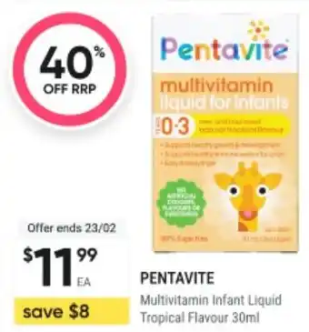 Healthy Life Multivitamin Infant Liquid Tropical Flavour offer