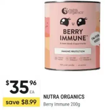 Healthy Life Nutra organics berry immune offer