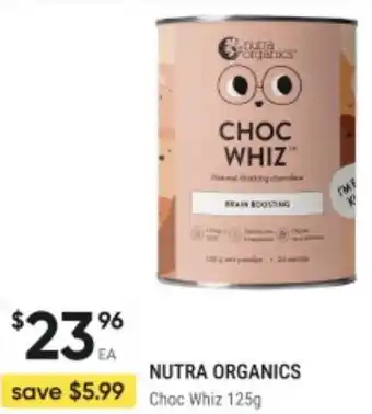 Healthy Life Nutra organics choc whiz offer