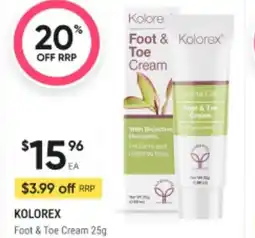 Healthy Life Foot & Kolorex Toe Cream offer