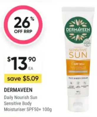 Healthy Life Daily Nourish Sun Sensitive Body Moisturiser offer