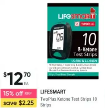 Healthy Life TwoPlus Ketone Test Strips 10 offer