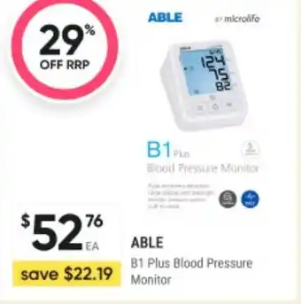 Healthy Life B1 Plus Blood Pressure Monitor offer