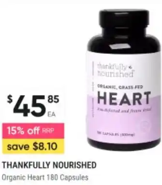 Healthy Life Thankfully nourished organic heart offer