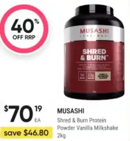 Healthy Life Shred & Burn Protein Powder Vanilla Milkshake offer