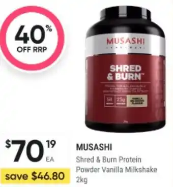 Healthy Life Shred & Burn Protein Powder Vanilla Milkshake offer