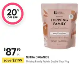 Healthy Life Rhriving Family Protein Double Choc offer