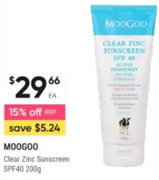 Healthy Life Clear Zinc Sunscreen SPF40 offer