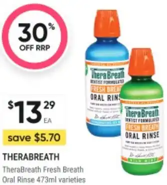 Healthy Life TheraBreath Fresh Breath Oral Rinse offer