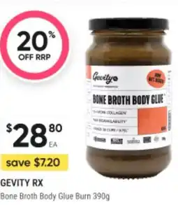 Healthy Life Bone Broth Body Glue Burn offer