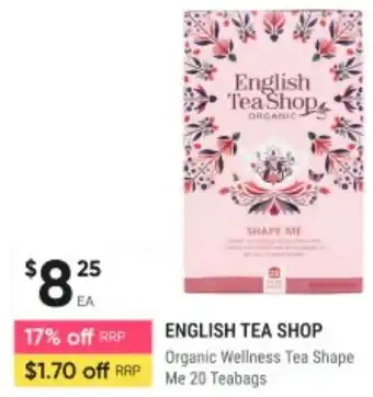 Healthy Life Organic Wellness Tea Shape Me offer