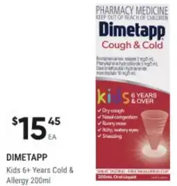 Healthy Life Dimetapp Kids 6+ Years Cold & Allergy offer