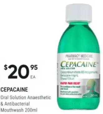 Healthy Life CEPACAINE Oral Solution Anaesthetic & Antibacterial Mouthwash offer