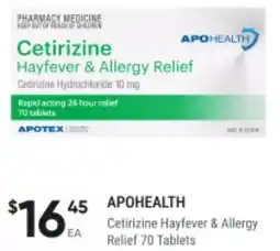 Healthy Life Cetirizine Hayfever & Allergy Relief offer