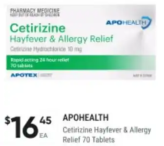 Healthy Life Cetirizine Hayfever & Allergy Relief offer