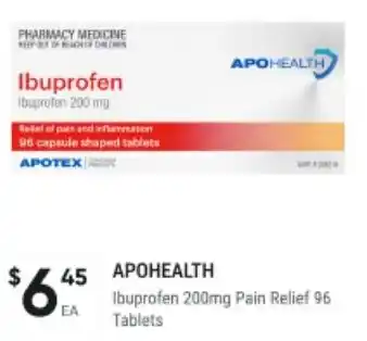 Healthy Life Ibuprofen Pain Relief offer