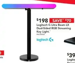 Harvey Norman Logitech G Litra Beam LX Dual-Sided RGB Streaming Key Light offer