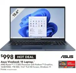 Harvey Norman Asus Vivobook 15 Laptop offer