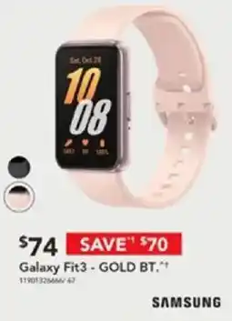 Harvey Norman Galaxy fit3  gold bt offer