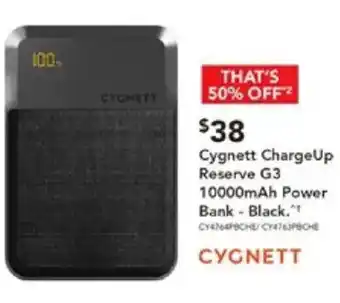 Harvey Norman Cygnett ChargeUp Reserve G3 10000mAh Power offer