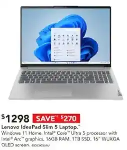 Harvey Norman Lenovo IdeaPad Slim 5 Laptop offer