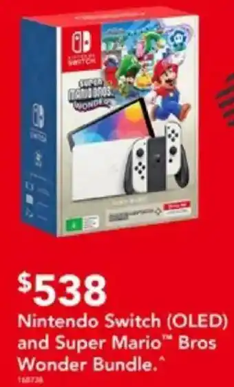 Harvey Norman Nintendo Switch (OLED) and Super Mario Bros Wonder Bundle offer