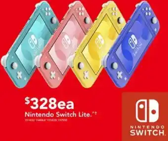 Harvey Norman Nintendo Switch Lite offer