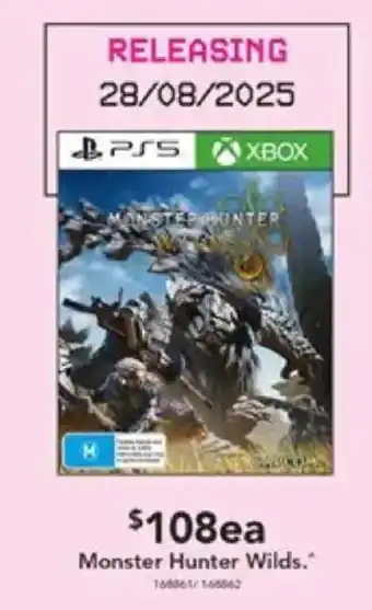 Harvey Norman Monster Hunter Wilds offer