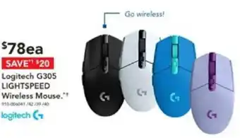 Harvey Norman Logitech G305 LIGHTSPEED Wireless Mouse offer