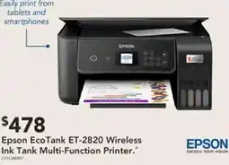 Harvey Norman Epson ecotank et-2820 wireless ink tank multi-function printer offer