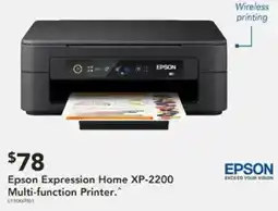 Harvey Norman Epson expression home xp-2200 multi-function printer offer