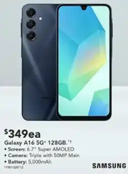 Harvey Norman Galaxy A16 5G 128GB offer