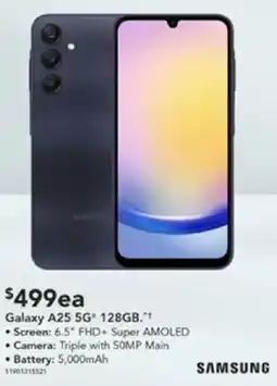 Harvey Norman Galaxy A25 5G 128GB offer