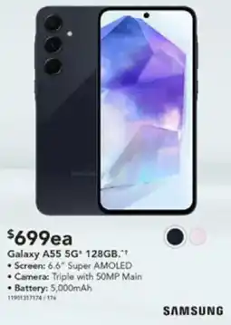 Harvey Norman Galaxy A55 5G 128GB offer